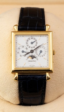 18K Gold Audemars Piguet, Perpetual Calendar Wristwatch with Moon Phases